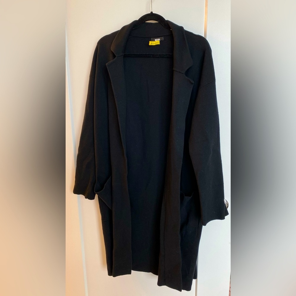 Oversized Banana Republic black cardigan jacket Size M